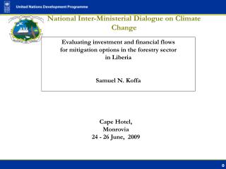 National Inter-Ministerial Dialogue on Climate Change