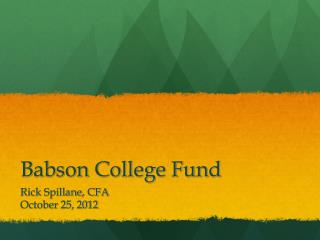 Babson College Fund