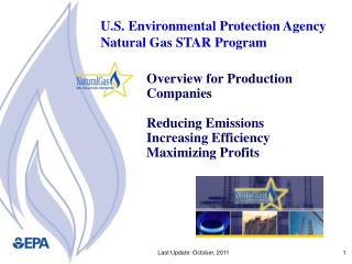 Overview for Production Companies Reducing Emissions Increasing Efficiency Maximizing Profits