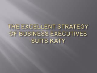 The Excellent Strategy of Business Executives suits Katy