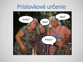 Príslovkové určenie