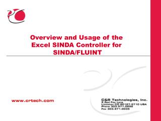Overview and Usage of the Excel SINDA Controller for SINDA/FLUINT