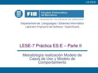 LESE-7 Práctica ES:E – Parte II