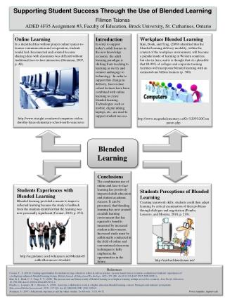 Supporting Student Success Through the Use of Blended Learning Filimon Tsionas