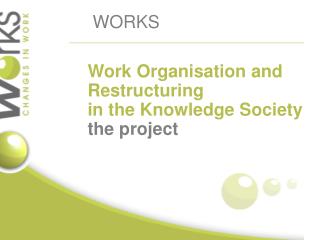 Work O rganisation and Restructuring in the K nowledge Society the project