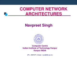 COMPUTER NETWORK ARCHITECTURES