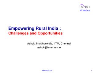 Empowering Rural India : Challenges and Opportunities