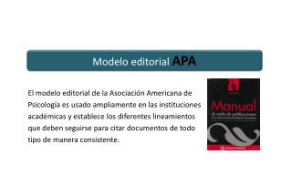 Modelo editorial APA