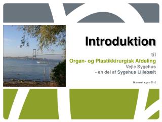 Introduktion til Organ- og Plastikkirurgisk Afdeling Vejle Sygehus - en del af Sygehus Lillebælt