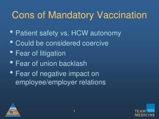 Cons of Mandatory Vaccination