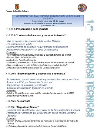 1. as JORNADaS TéCNIcaS