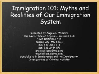 Immigration 101: Myths and Realities of Our Immigration System