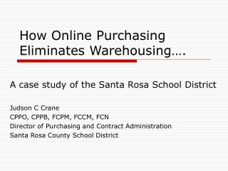 How Online Purchasing Eliminates Warehousing….