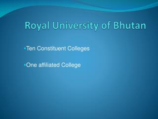 Royal University of Bhutan