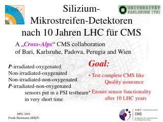 Silizium- Mikrostreifen-Detektoren nach 10 Jahren LHC für CMS
