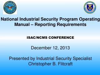 National Industrial Security Program Operating Manual – Reporting Requirements
