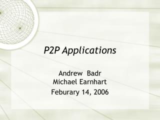 P2P Applications