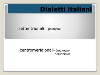 Dialetti italiani