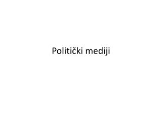 Politički mediji