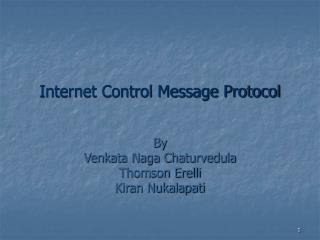 Internet Control Message Protocol