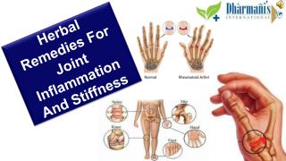 Herbal Remedies For Joint Inflammation And Stiffness