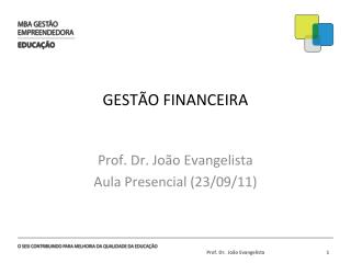 GESTÃO FINANCEIRA