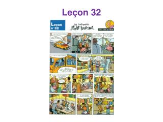 Leçon 32