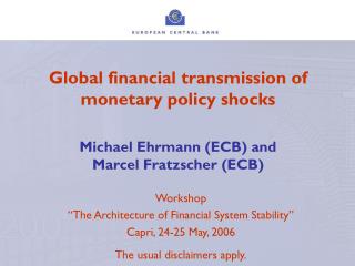 Workshop “The Architecture of Financial System Stability” Capri, 24-25 May, 2006