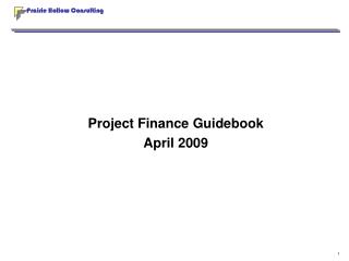 Project Finance Guidebook April 2009