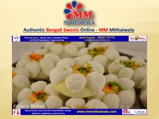 Authentic Bengali Sweets Online - MM Mithaiwala