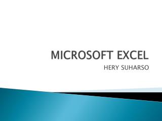 MICROSOFT EXCEL