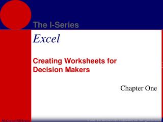 Creating Worksheets for Decision Makers