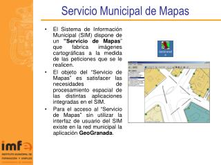 Servicio Municipal de Mapas