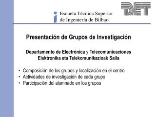 Escuela Técnica Superior de Ingeniería de Bilbao