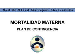 MORTALIDAD MATERNA