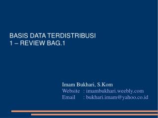 BASIS DATA TERDISTRIBUSI 1 – REVIEW BAG.1