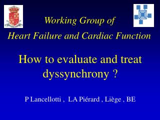 Working Group of Heart Failure and Cardiac Function