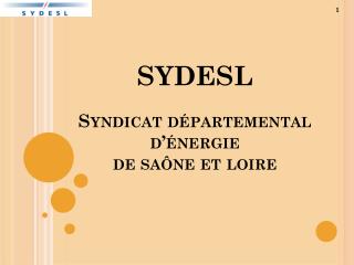 SYDESL Syndicat départemental d’énergie de saône et loire