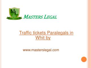 Traffic tickets Paralegals in Oshawa