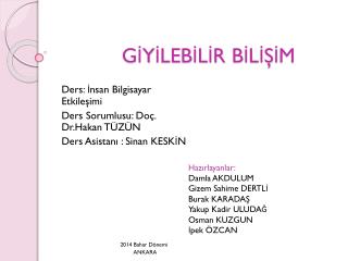 GİYİLEBİLİR BİLİŞİM