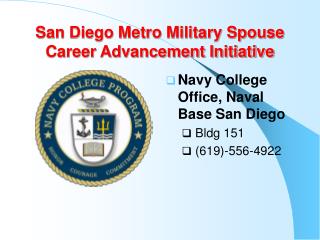 San Diego Metro Military Spouse Career Advancement Initiative