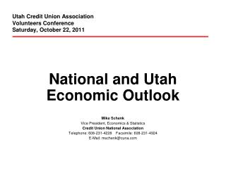 Utah Credit Union Association Volunteers Conference Saturday, October 22, 2011