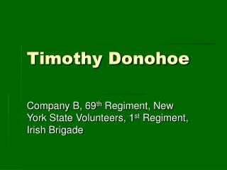 Timothy Donohoe