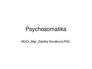 Psychosomatika