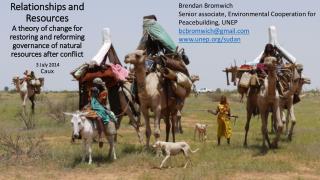 Long term changes – adaptation, relationships and governance