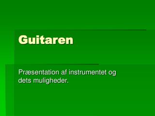 Guitaren