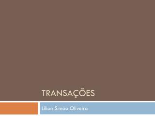Transações