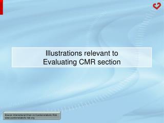 Illustrations relevant to Evaluating CMR section
