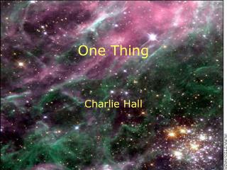 One Thing