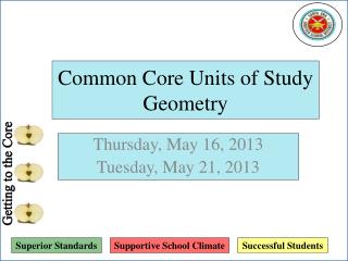 Common Core Units of Study Geometry